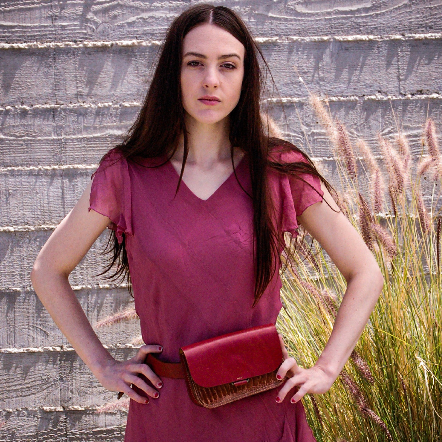 Ostrich belt bag sale