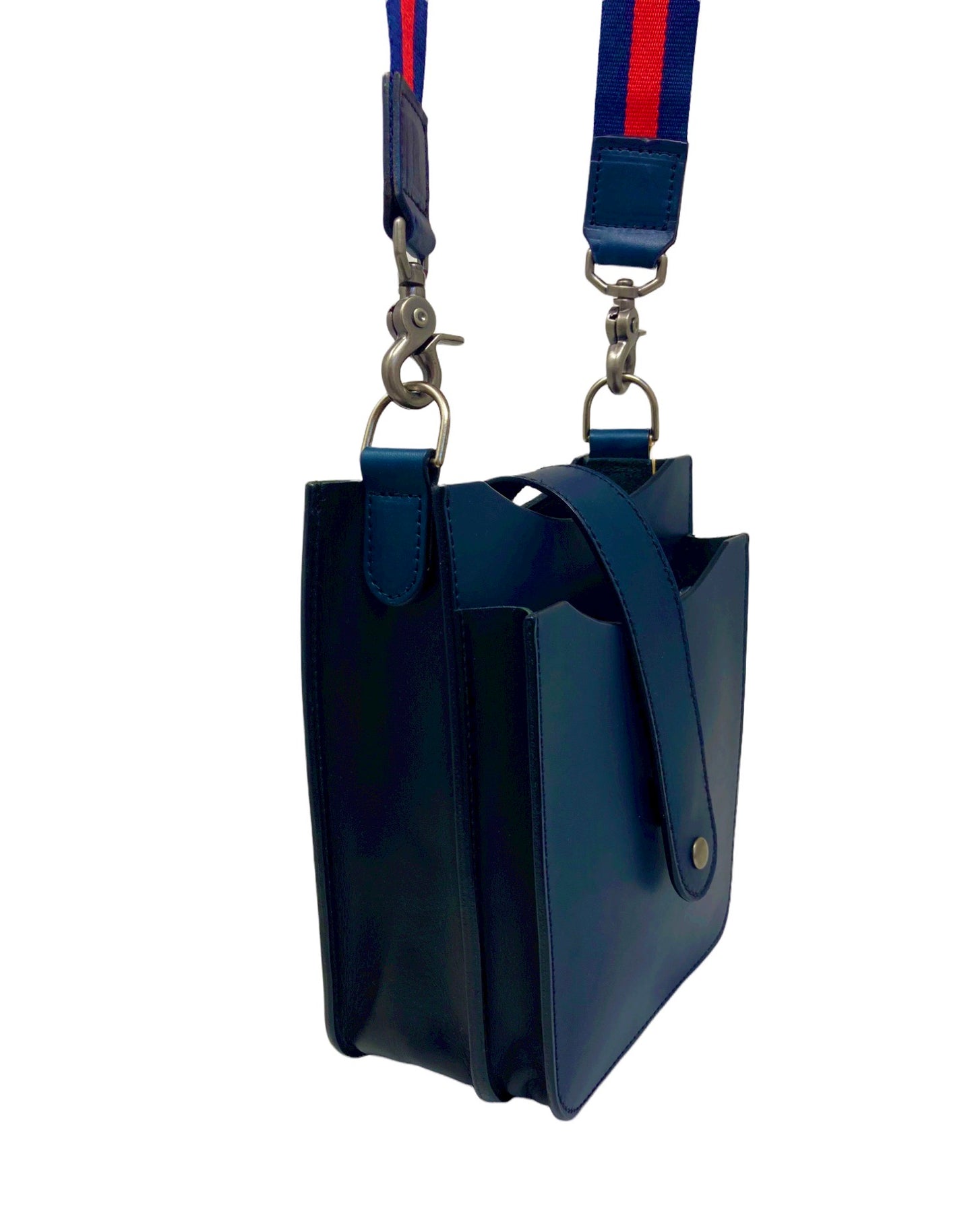 Navy Classic Two Pocket Bag