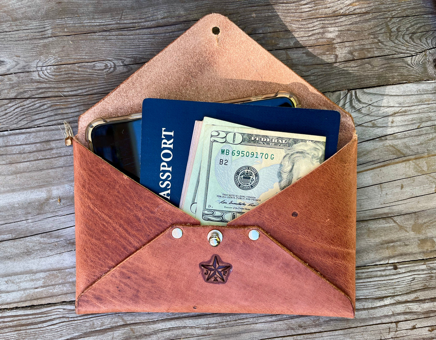 Hermann Oak Harness Leather Envelope