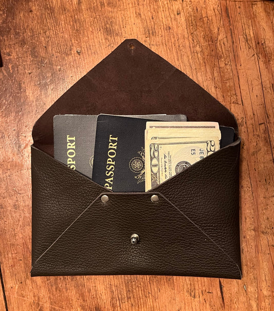 Brown Passport Envelope