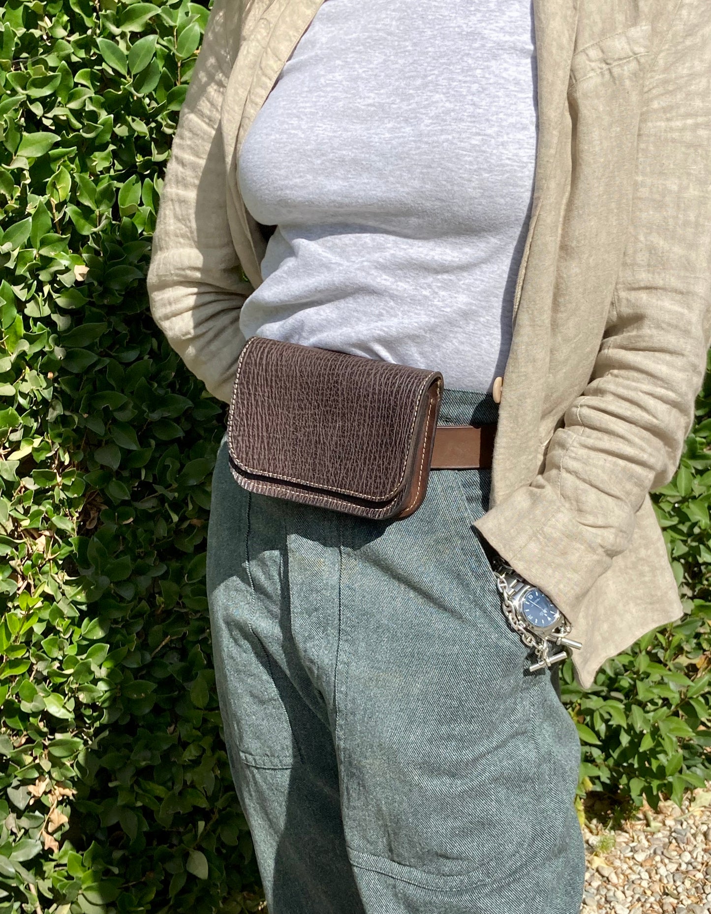 Sharkskin Belt Bag