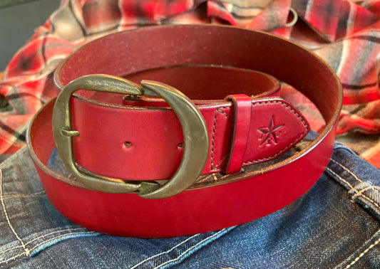 Red Hermann Oak Belt