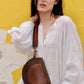 Brown Half Moon Bag