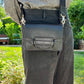 Black Slot Bag with Alligator Trim