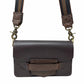Brown Slot Bag With Alligator Trim