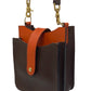 Classic Brown and Orange Two-Pocket Bag