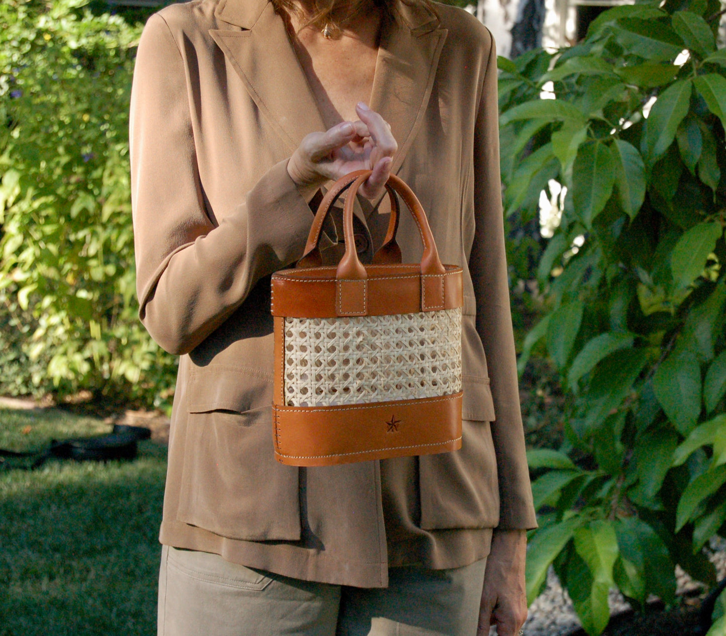 Mini Tote Cane Webbing