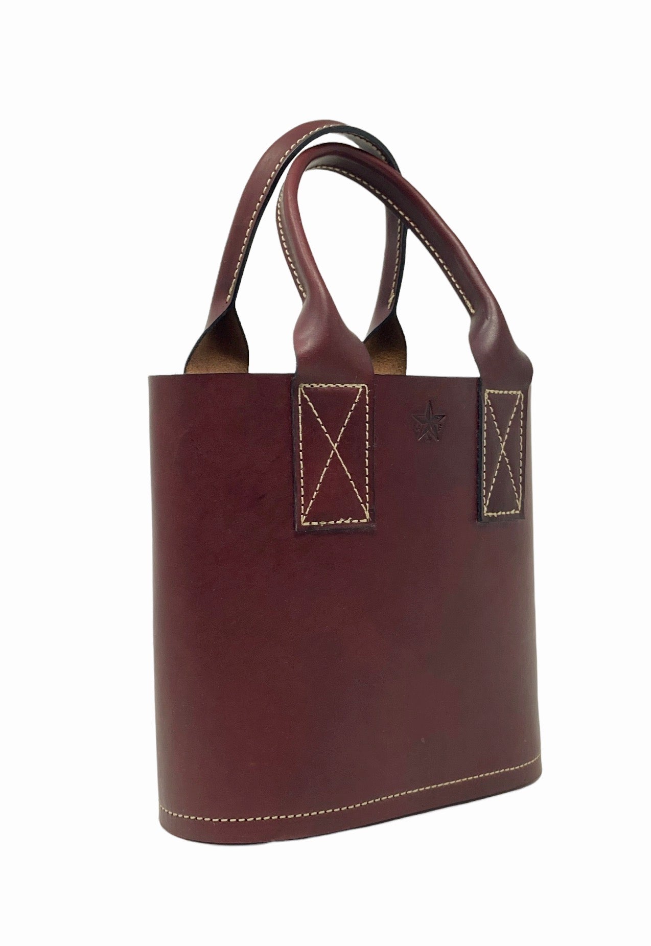 Mini Burgundy Tote Bag