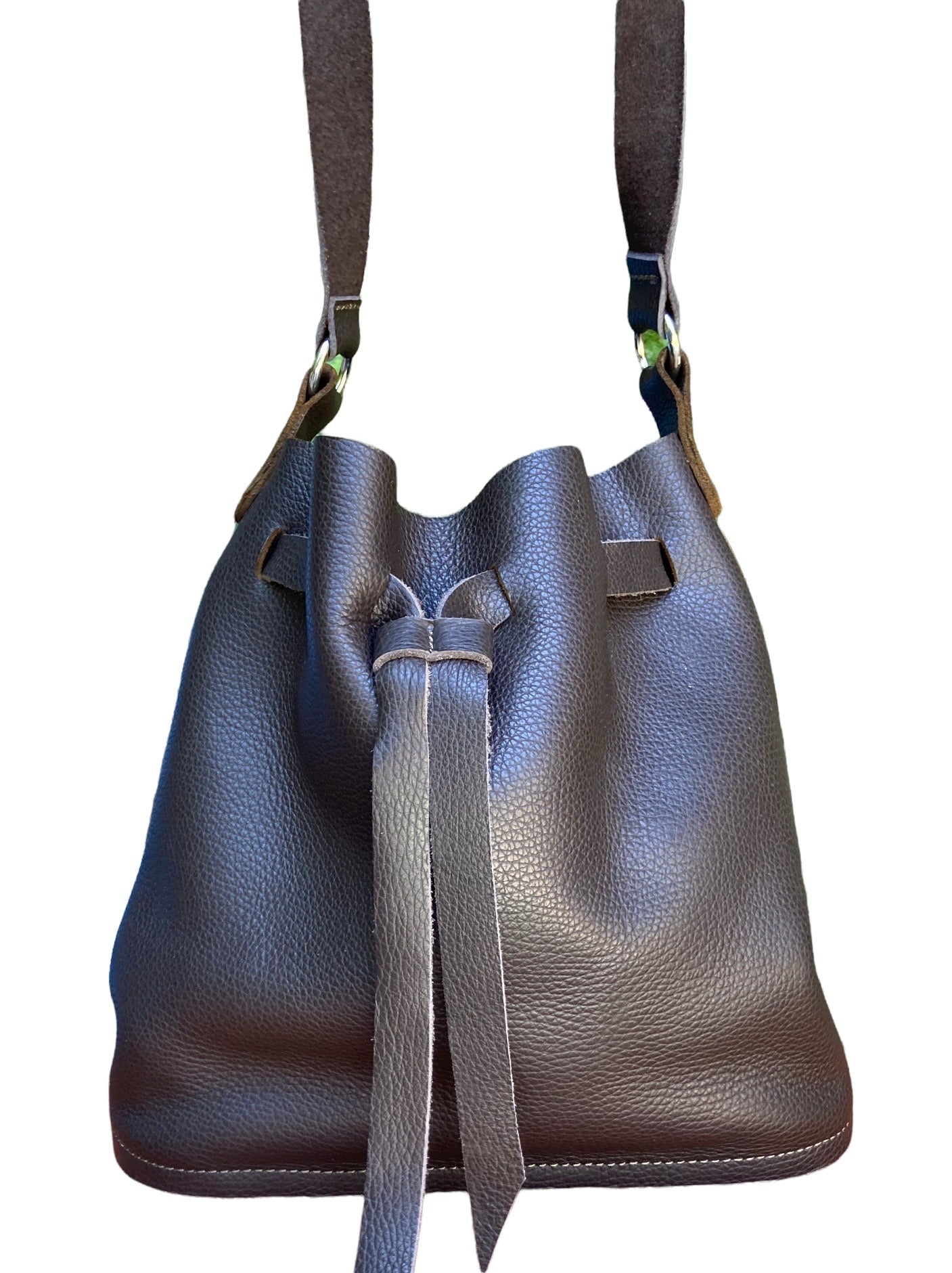 Brown Chrome Tan Cinch Bag