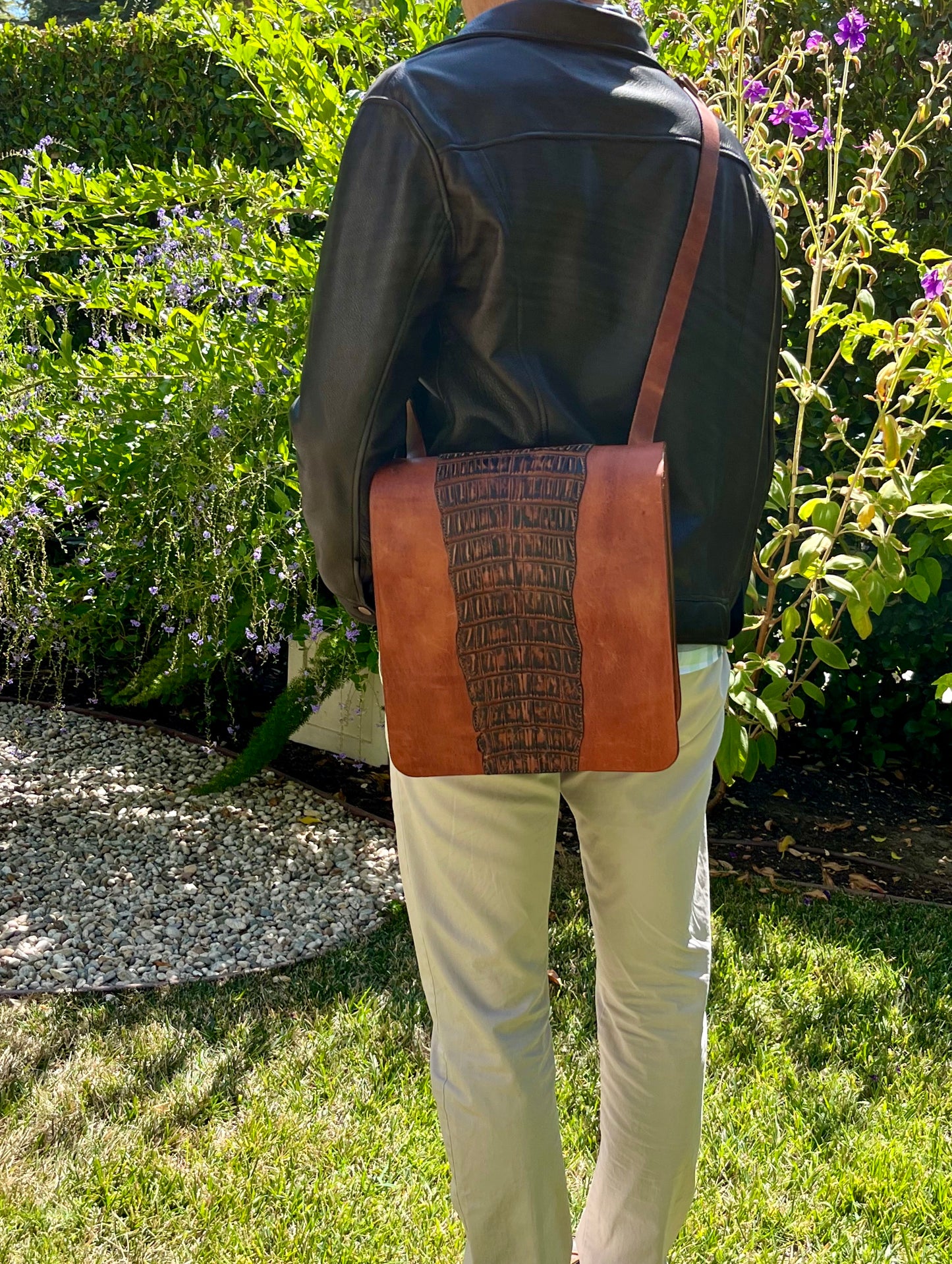 Custom Hermann Oak Messenger Bag