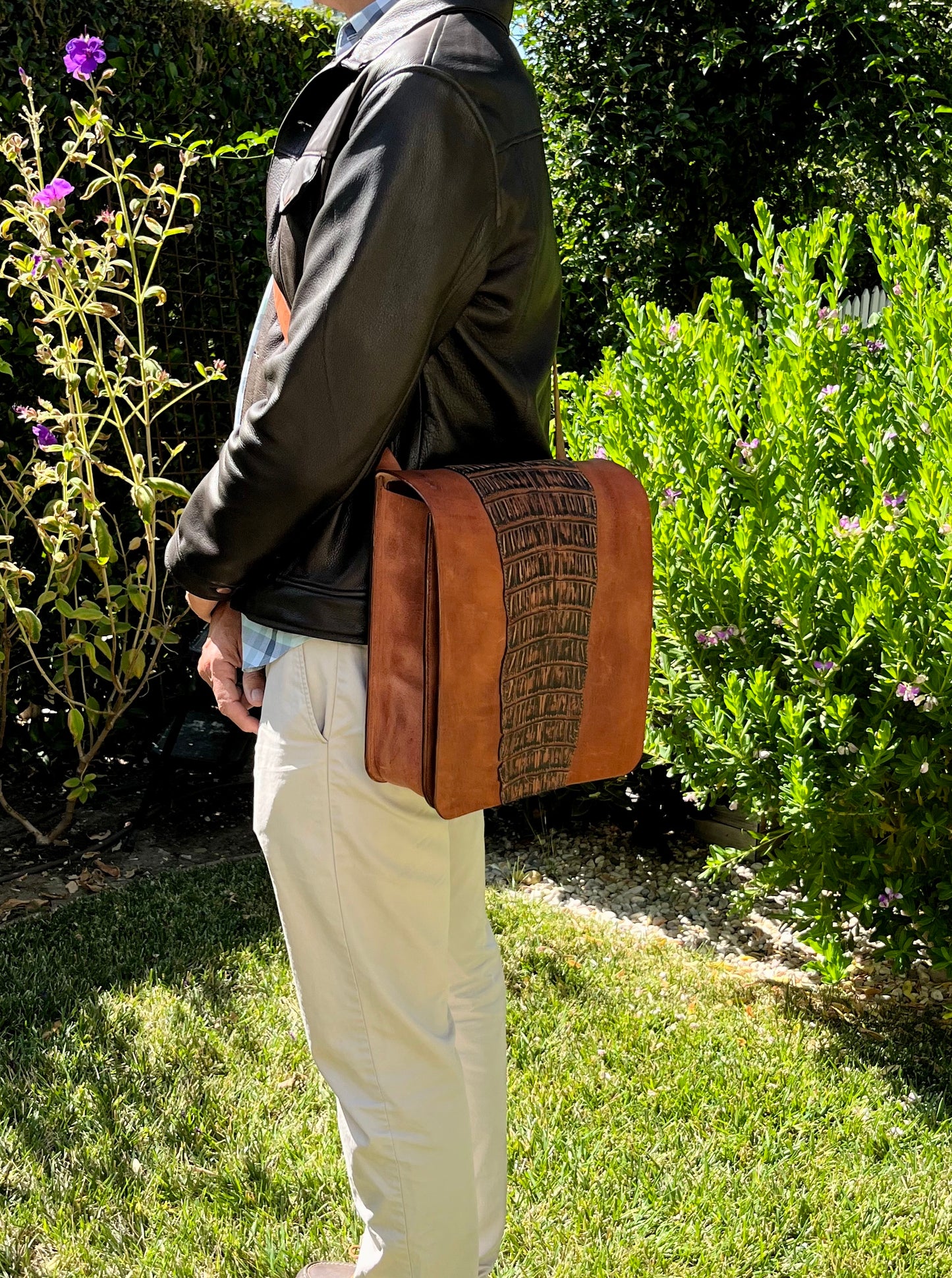 Custom Hermann Oak Messenger Bag