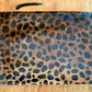 Leopard Print Leather Pouch