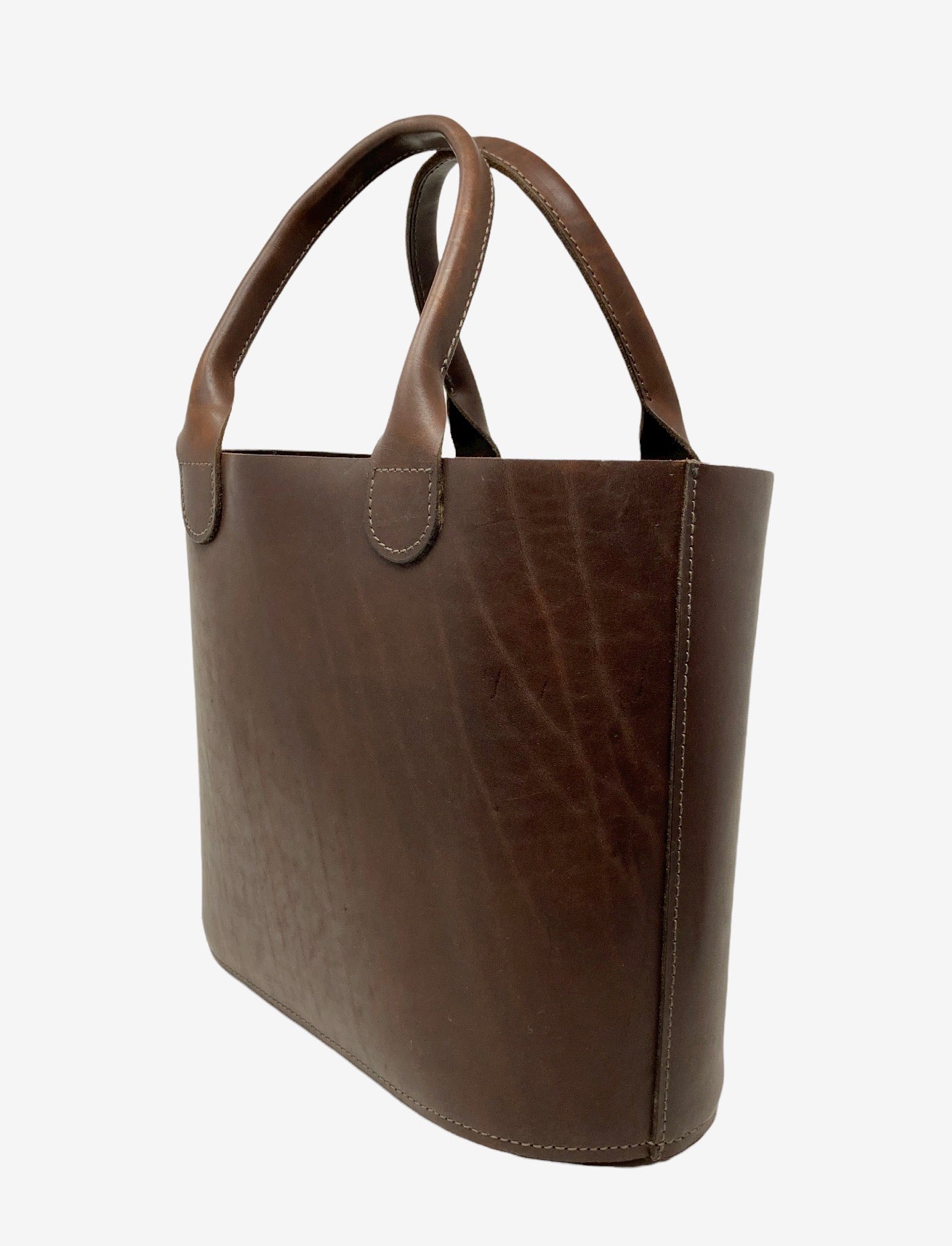 Brown Oil Tan Leather Tote Bag