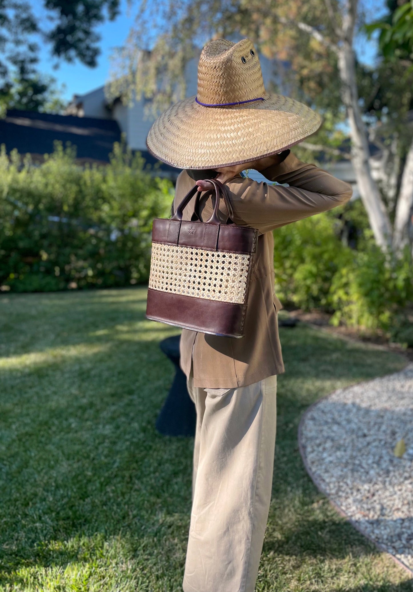 Cane Webbing Tote Bag