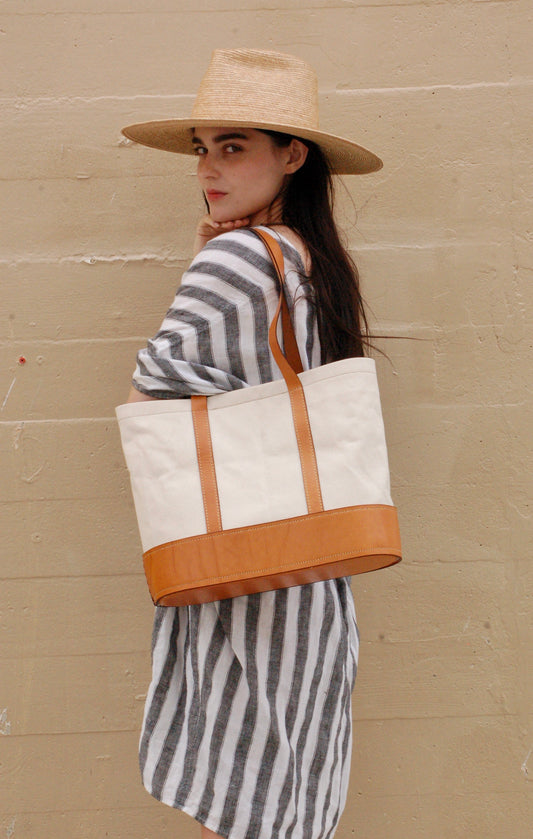 White Canvas Tote Bag 2