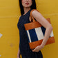 Striped Canvas Tote Bag