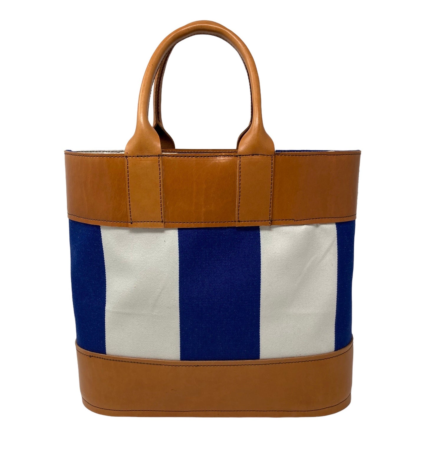 Striped Canvas Tote Bag