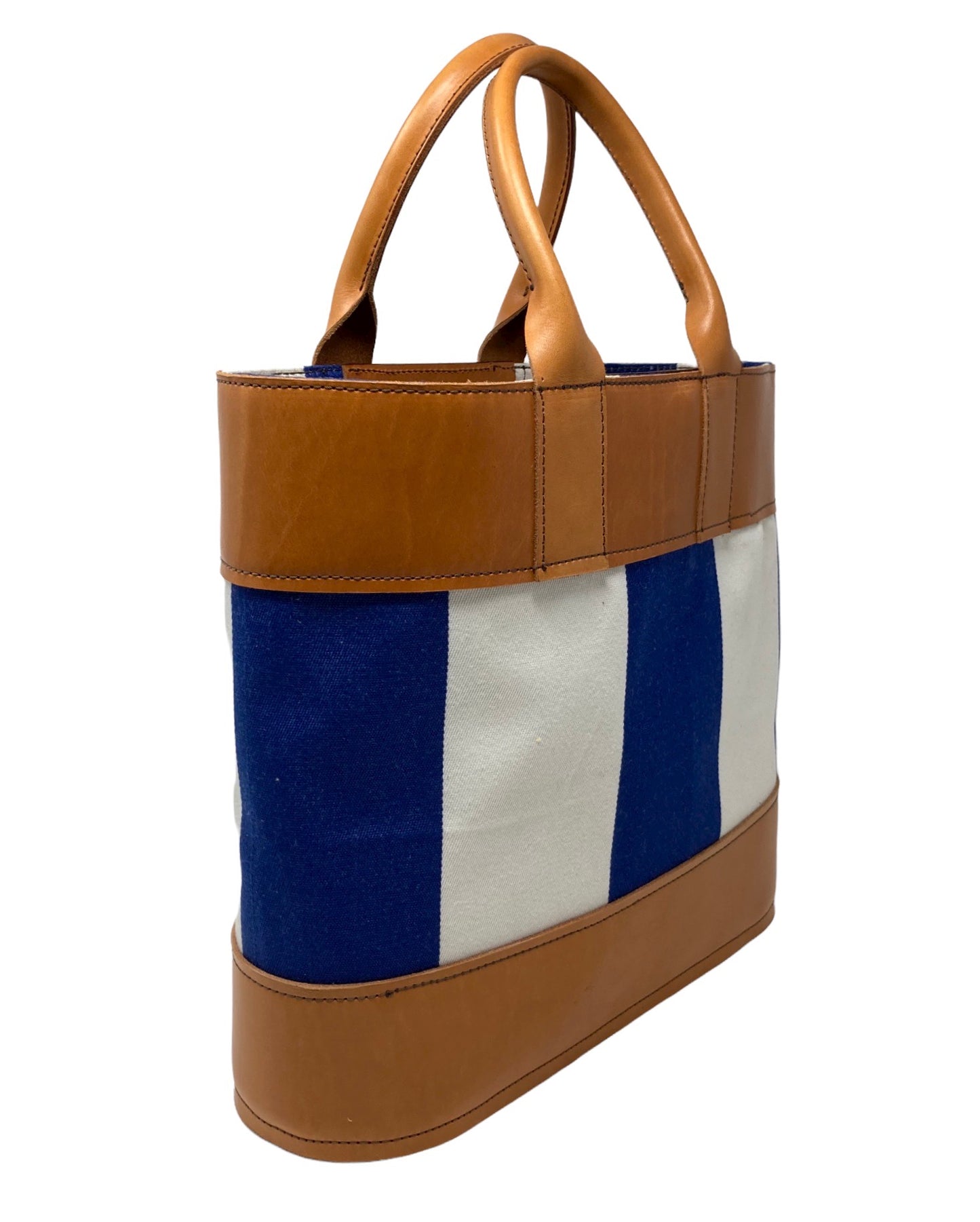 Striped Canvas Tote Bag