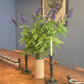 Veg Tan Leather Covered Vase