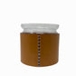 Hermann Oak Leather Covered Vase 6