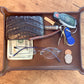 Brown Leather Valet Tray