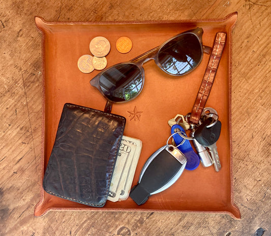 Bridle Leather Valet Tray