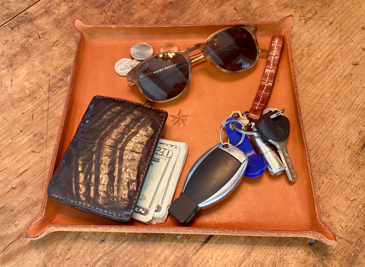 Bridle Leather Valet Tray