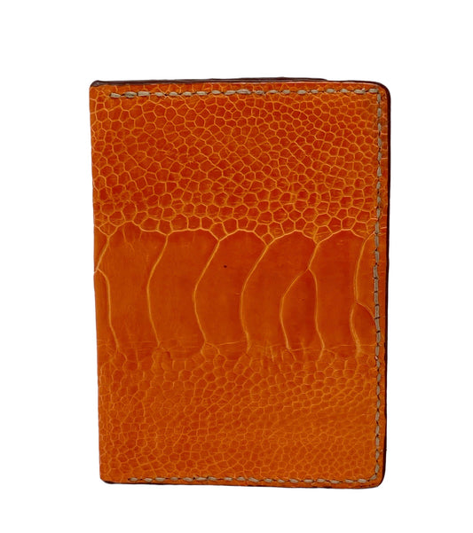 Orange Ostrich Wallet