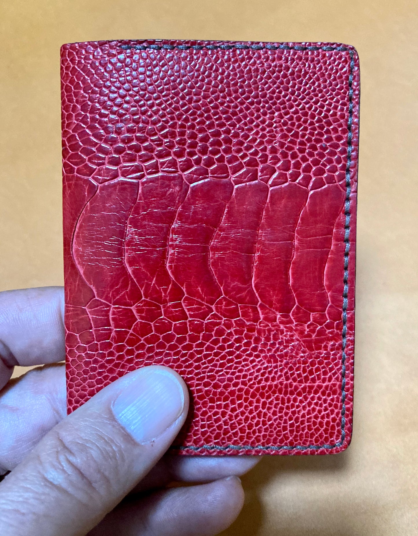 Red Ostrich Wallet