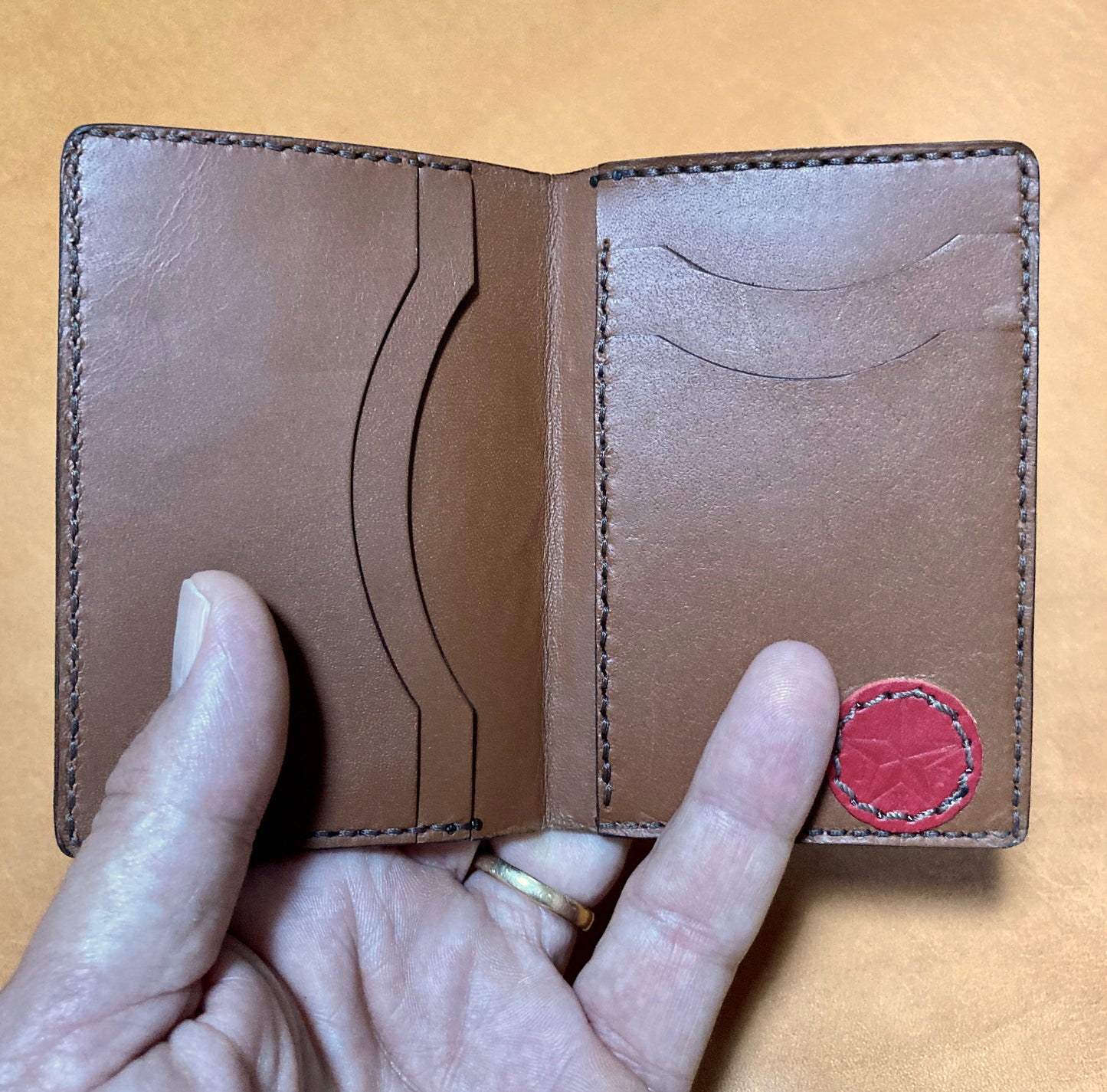 Red Ostrich Wallet