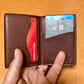 Hand-Dyed Ostrich Leg Wallet