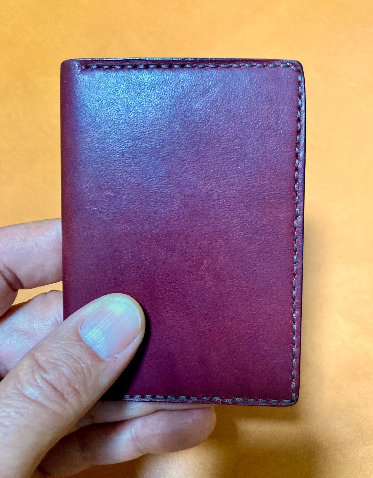 Burgundy Kangaroo Wallet