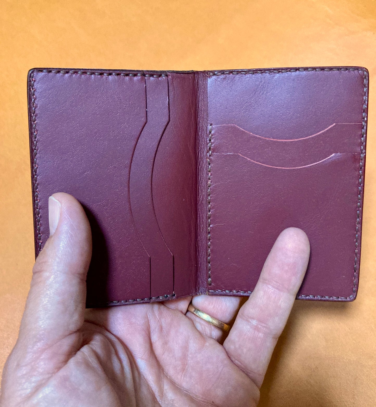 Burgundy Kangaroo Wallet